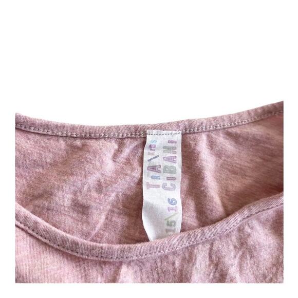 Tia Cibani girls box fit tee with cinching ribbon size 16 - Picture 6 of 8